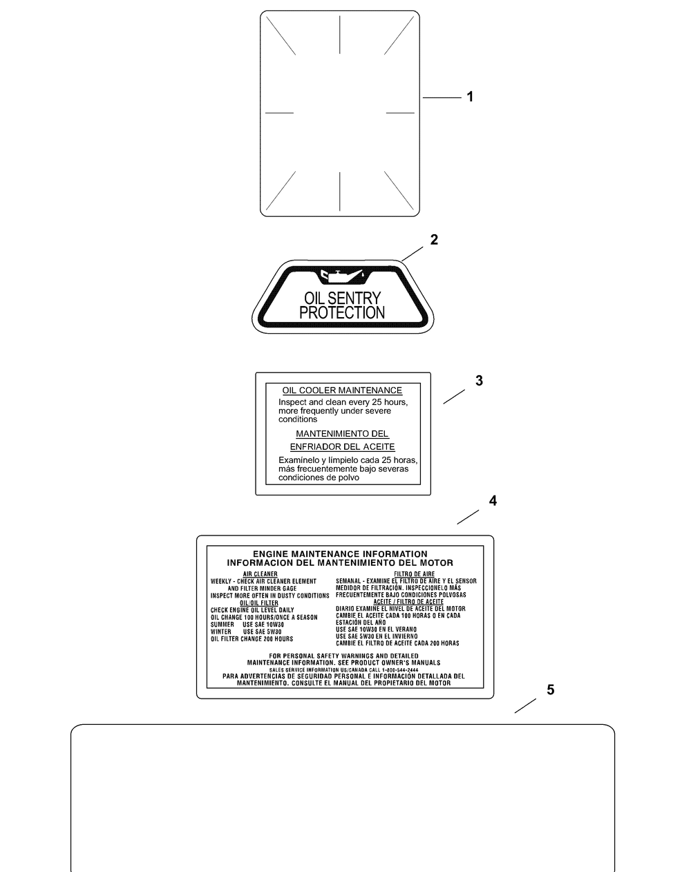 Kohler Cv750-0028 Decals Diagram and Parts List for M60-KH 53AH8CT6050-30HP-OHV Cub Cadet Lawn Tractor